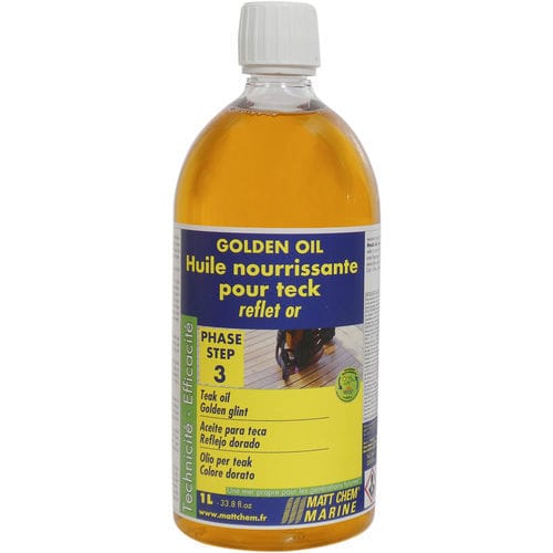 Öl für Edelholz - GOLDEN OIL  - MATT CHEM MARINE - für Marineanwendungen