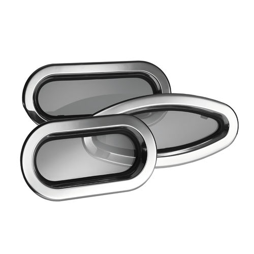 Rechteckiges Bullauge - 393 series - LEWMAR - oval / für Boot / öffnend