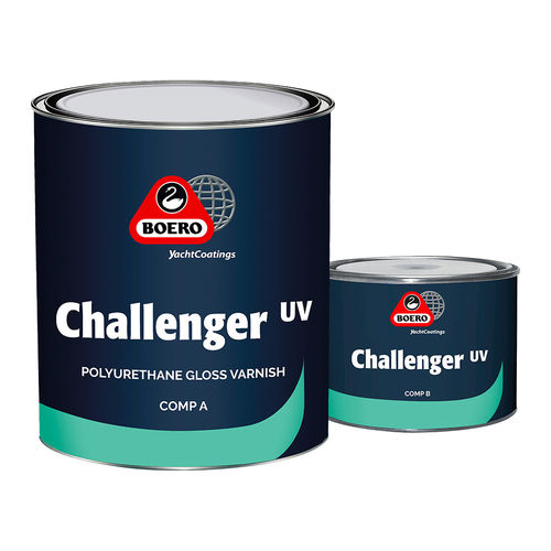 Firnis für Boote - CHALLENGER UV - Boero YachtCoatings - für Holz / Zweikomponenten / Polyurethan