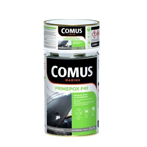 Grundierung für Boote - PRIMEPOX P49 - COMUS MARINE - Stahl / Epoxid / Zweikomponenten