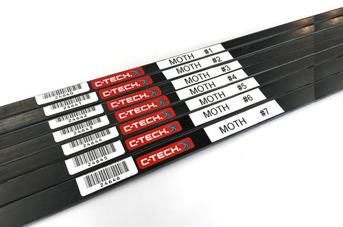 Achterliek-Latte - Plate - C-Tech - für Segel / Glas / Carbon