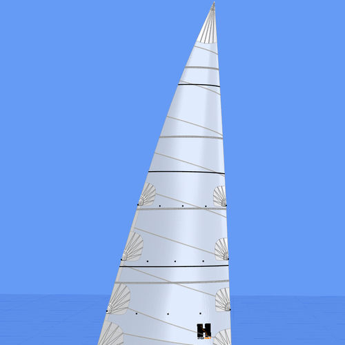 Großsegel - TOURING - Hydesails - für Fahrtensegelboote / cross-cut / Dacron®