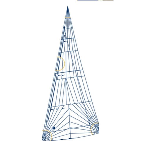 Genua - VOYAGER  - Hydesails - für Renn-/Fahrtensegelboote / Triradial-Schnitt / Polyester