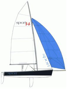 Großsegel - SPORT 14 - Hydesails - Fock / für Jolle / für Regatta Kielboote