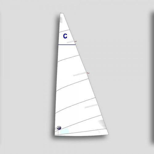 Großsegel - Red  - Olimpic Sails - für One-Design Segelboote / Cadet