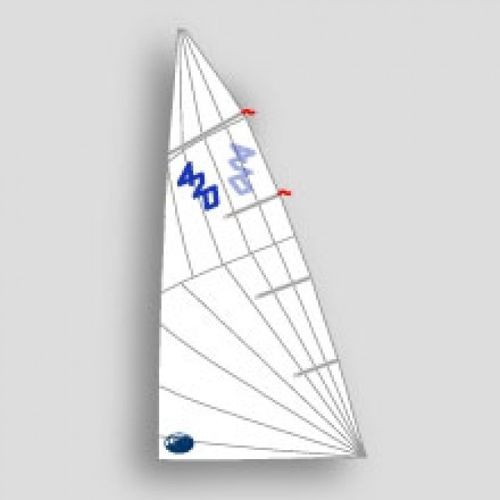 Großsegel - Main RUSH - Olimpic Sails - für Jolle / Radial-Schnitt / 420