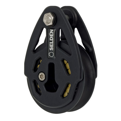 Einzelblock - 406-201-03 - SELDÉN MAST - liegend / Rollenlager / max. Tau 12 mm