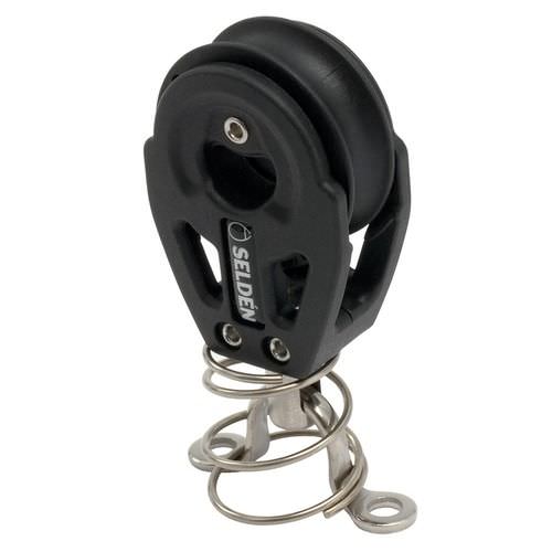 Einzelblock - 403-101-12 - SELDÉN MAST - vertikal / mit Bogen / Feder / max. Tau 8 mm