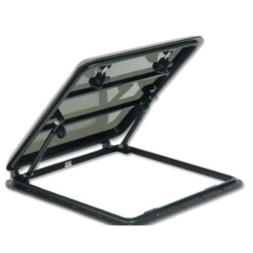 Deckluke für Boot - 100 - Pompanette - quadratisch / öffnend / Aluminium
