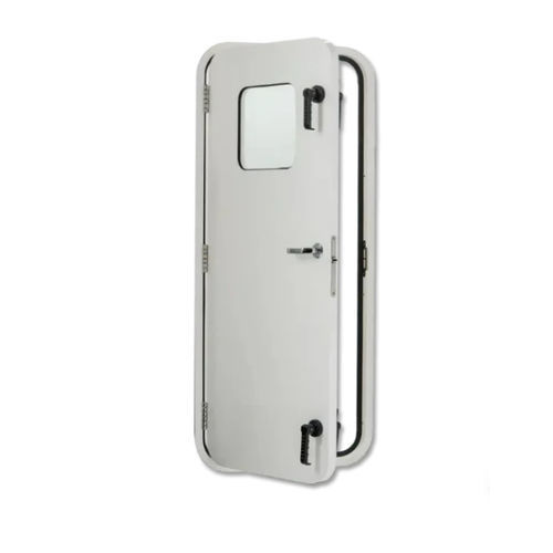 Tür für Marineanwendungen - 1600-W - Pompanette - Seitenscharnier / extrudiertes Aluminium