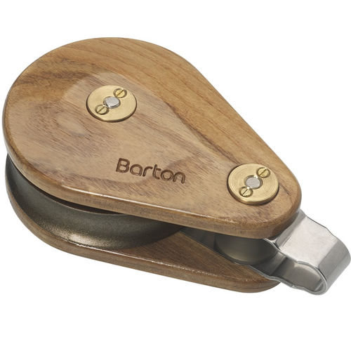 Einzelblock - 50030  - Barton Marine - mit Kugellager / für traditionelle Segelboote / Holz