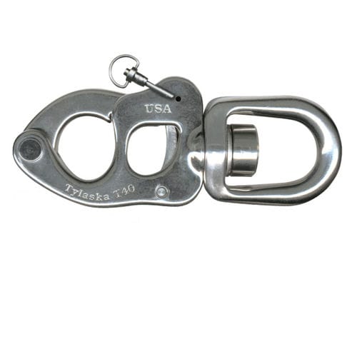 Schnappschäkel mit Drehgelenk - T40 - SB - Tylaska - schnelllösbar / für Schote