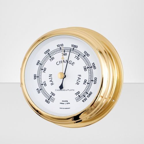 Analoges Barometer - 850450 - Cassens & Plath GmbH - Messing / weiß