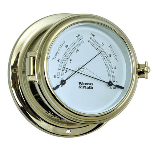 Analoges Barometer - Endurance II 115 - Weems & Plath - weiß / Thermometer / Hygrometer
