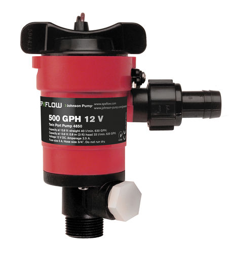 Pumpe für Boot - Twin Port - Johnson Pump Marine - Behälter / Wasser / Patronen