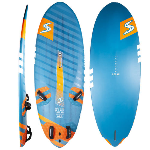 Freerace-Windsurfboard - G6 Monster - Simmer - PVC / Carbon / mit Foil