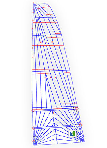 Großsegel - SQUARE TOP - Lidgard Sailmakers - für Renn-/Fahrtensegelboote / Triradial-Schnitt / Laminat