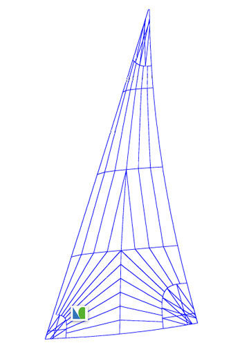 Genua - Lidgard Sailmakers - für Fahrtensegelboote / Triradial-Schnitt / für Rollreffanlagen