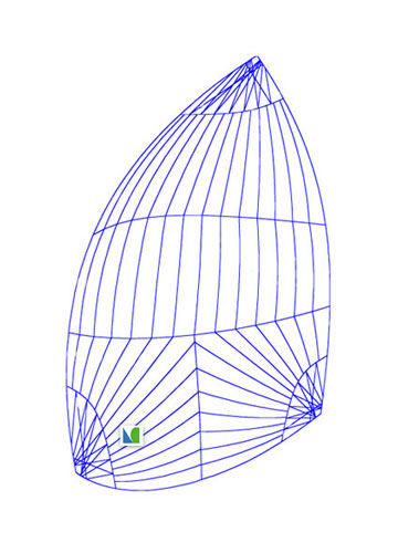 Asymmetrischer Spinnaker - A3  - Lidgard Sailmakers - für Rennsegelboote