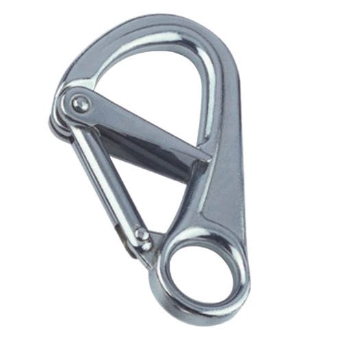 Schnappschäkel / doppelt gesichert - 8338 - MPI-INOX - ösenförmig