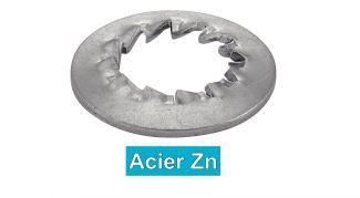 Sicherungsunterlegscheibe - JZC - MPI-INOX - Innenverzahnung / verzinkter Stahl