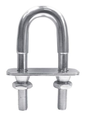 Schäkel - U-BOLT WITH 2 COUNTER PLATES AND SHEAR NUTS - MPI-INOX