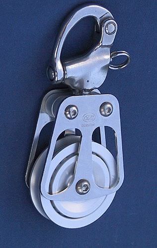 Einzelblock - 711223 - OH MARINE EQUIPMENT - mit drehbarem Schäkel / mit Kugellager / max. Tau 25 mm