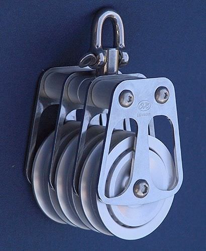 3-fach-Block - 711319 - OH MARINE EQUIPMENT - mit Drehgelenk / mit Kugellager / max. Tau 30 mm