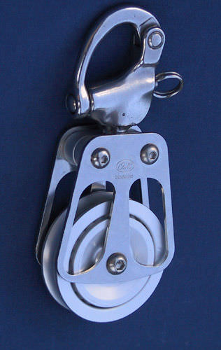 Einzelblock - 710623 - OH MARINE EQUIPMENT - mit drehbarem Schäkel / mit Kugellager / max. Tau 10 mm