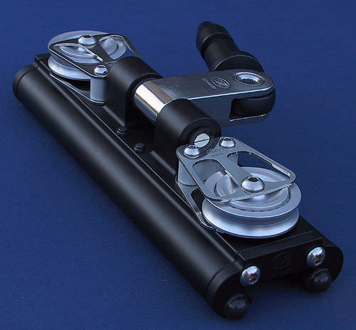 Spinnakerbaum-Traveller / mit Endstück - OH MARINE EQUIPMENT - mit Rolle