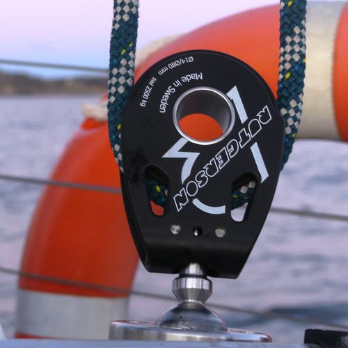 Einzelblock - B400848 - RUTGERSON - mit Grundplatte / Rollenlager / für Segelboot