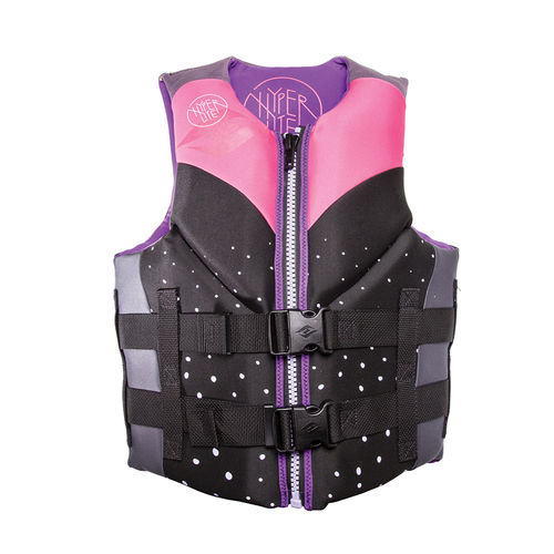 Wassersport-Schwimmweste - INDY PINK - CGA - Hyperlite - für Frauen
