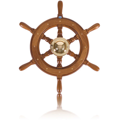 Motorboot-Lenkrad / Teakholz - 04 - Stazo marine equipment bv - klassisch