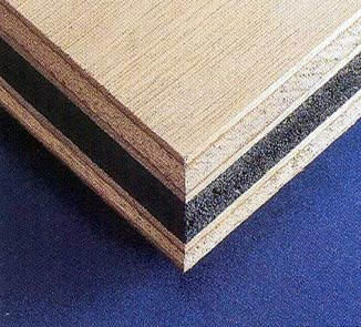 Sandwichplatte zur Schalldämmung - Acoustic Panels - World Panel Products Inc - Gummi / Holz
