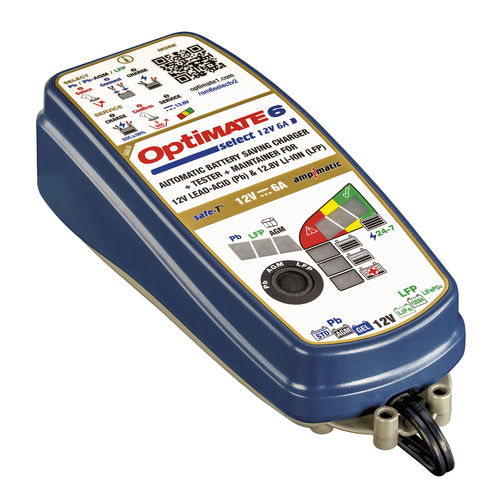 Batterieladegerät - OPTIMATE 6 - TecMate International - für Marineanwendungen / smart / wasserdicht