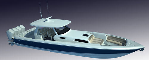 Motoryacht für Kreuzfahrten - 51 PANACEA - Intrepid - Open / mit Mittelkonsole / 2 Kabinen