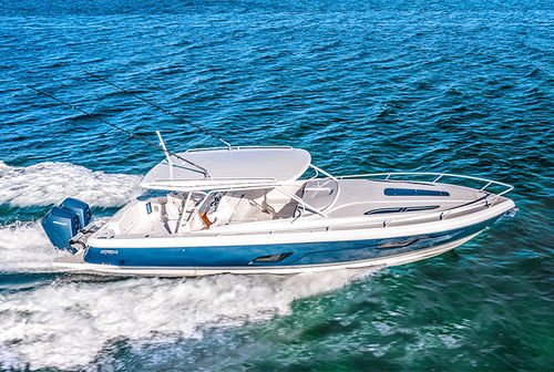 Express-Cruiser / Außenborder - 41 VALOR - Intrepid - zweimotorig / Open / mit Mittelkonsole