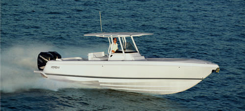Außenborder-Konsolenboot - 327 CC - Intrepid - dreimotorig / Sportfischer / T-Top