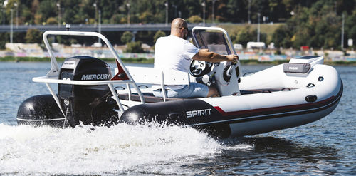 Außenborder-Schlauchboot - 450 - AquaSpirit - RIB / Open / mit Seitenkonsole