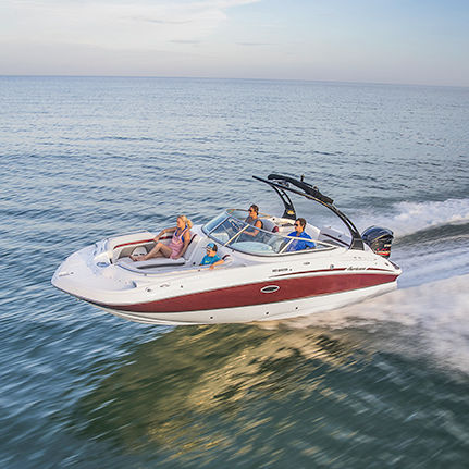 Deck-Boat / Außenborder - SD 2400 OB - Hurricane - mit Doppelkonsole / Wakeboard / Wasserski