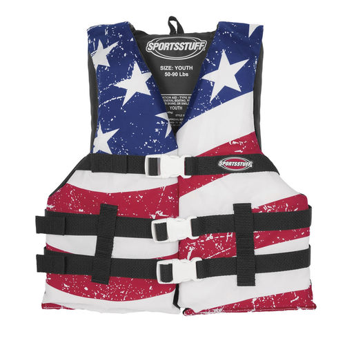 Wassersport-Schwimmweste - STARS & STRIPES - Sportsstuff - unisex / für Kinder / Schaumstoff