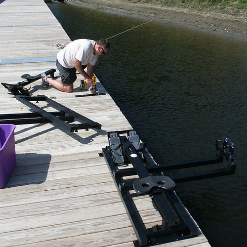 Schwimmponton - Alden Rowing Shells - Anker / für Wassersportzentrum / für Rudersport
