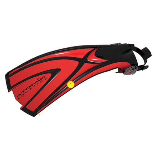 Tauchflosse - X1 Blade - Atomic Aquatics - Gummi / verstellbar