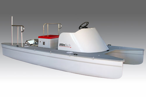 Katamaran-Konsolenboot - 16′ LAUNCH - Wintech Racing - Außenborder / mit Mittelkonsole / Regatta