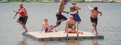 Plattform zum Baden - PPK10 series - CONNECT-A-DOCK - schwimmend / für Wassersportzentrum / Modulare