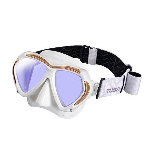 Doppelglas-Tauchmaske - M2001SQD - Tusa - mit UV-Filter / entspiegelnd / für Berufstauchen