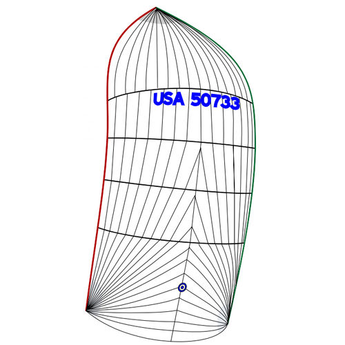 Asymmetrischer Spinnaker - Vector - Neilpryde Sails - für Renn-/Fahrtensegelboote
