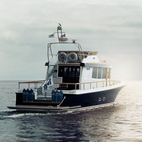 Walkaround / IPS POD - 44 - Targa - zweimotorig / mit Steuerhaus / Flybridge