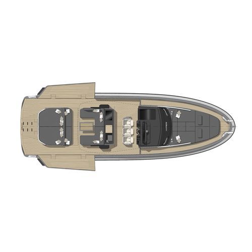 Express-Cruiser / Innenborder - Hyper 5S - Sacs - dreimotorig / Softtop / max. 18 Personen