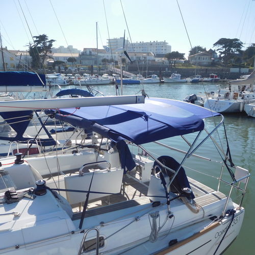 Bimini-Top für Boot - NVequipment - für Segelboot / für Ruderhaus / mit Edelstahlstruktur
